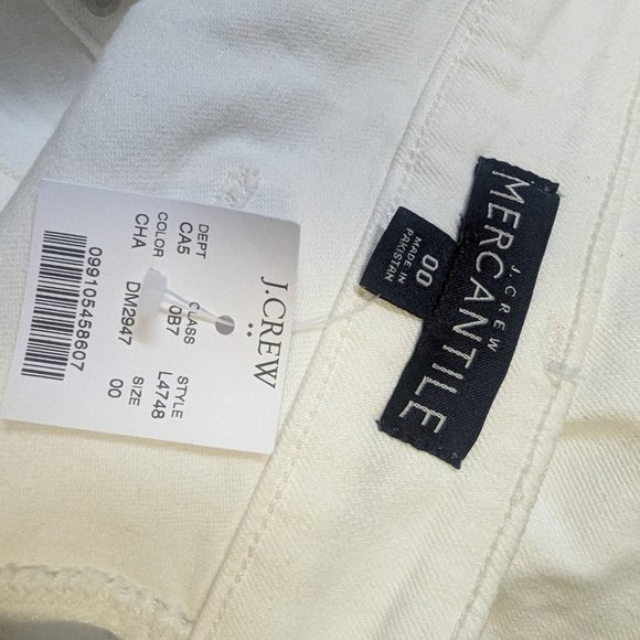 J. Crew White Button Front Skirt - Picture 2 of 3